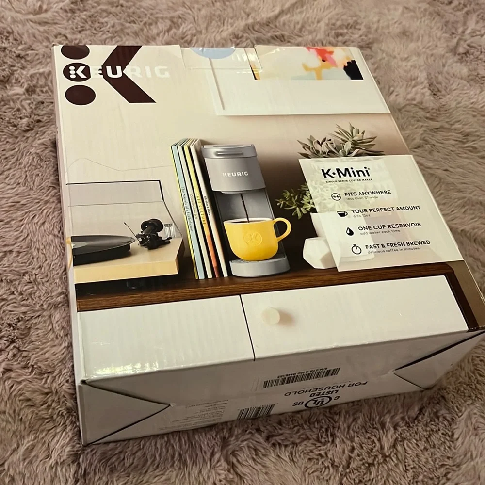 Keurig K Mini Single Serve Coffee Maker Studio Gray less than 5” wide  6 - 12 oz - Picture 7 of 9